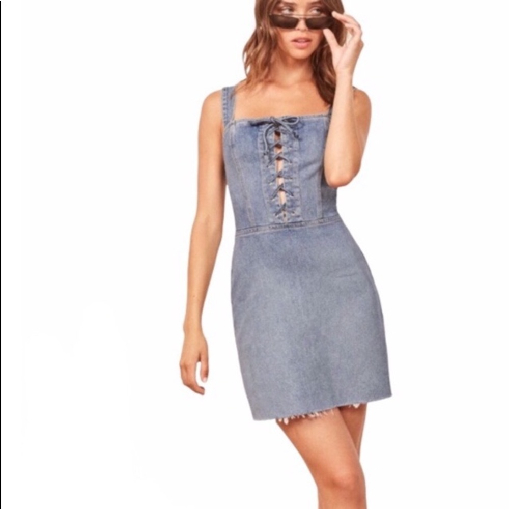 REFORMATION Denim mini dress - so super cute!!